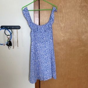 Blue floral sun dress